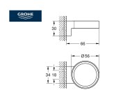 MEDIDAS SOPORTE DOSIFICADOR - PORTAVASO SELECTION GROHE